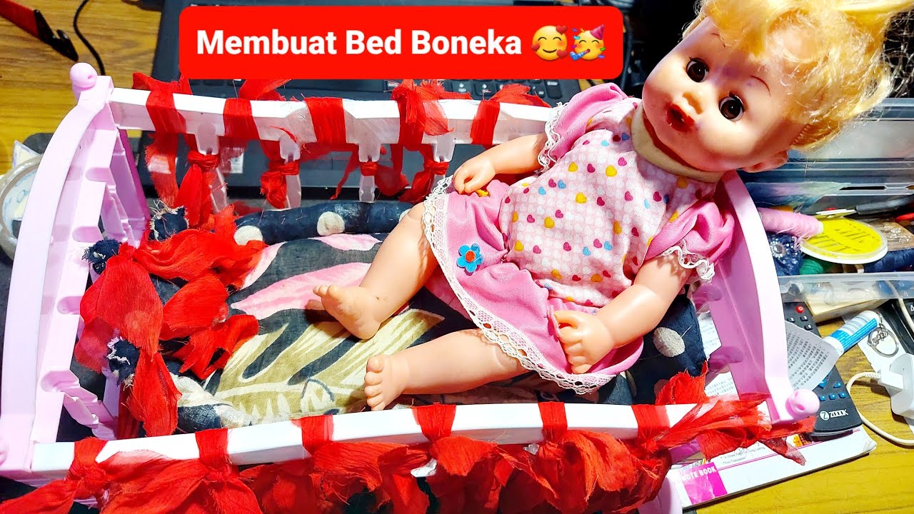 HOW TO MAKE BED FOR THE DOLL MEMBUAT BED UNTUK BONEKA YouTube how-to-make-bed-for-the-doll-membuat-bed-untuk-boneka-youtube