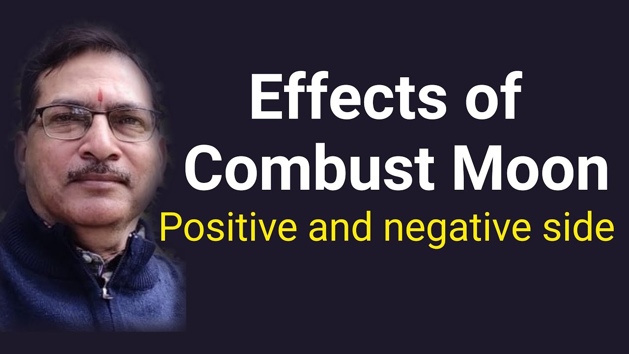 Effects of combust moon/अस्त चंद्र - YouTube