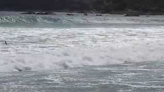 Waves & Surf at Kennack Sands Lizard Peninsula Cornwall England UK