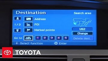 2005 - 2007 Avalon How-To: Navigation System - Registering Home Location | Toyota