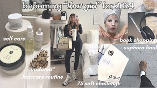 🤍 BECOME “THAT GIRL” WITH ME 🤍 2024, haircare, healthy habits, 75 soft challenge + more! screenshot 5