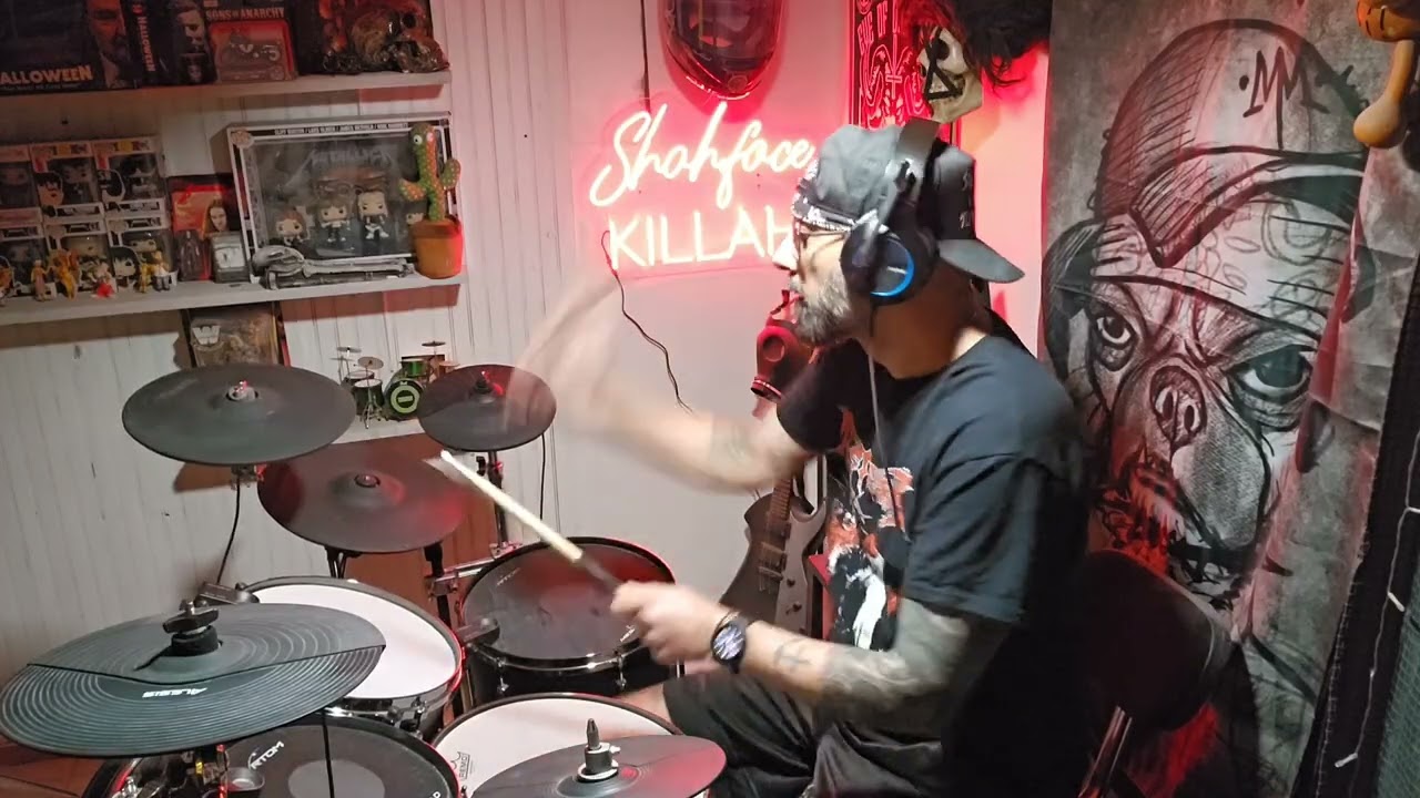 TROUBLE - AT THE END OF MY DAZE drum cover