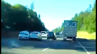 Video shows serious collision on northbound I-5 near Tumwater