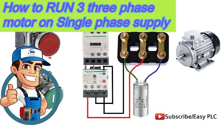 How to RUN three phase motor on Single phase supply ?