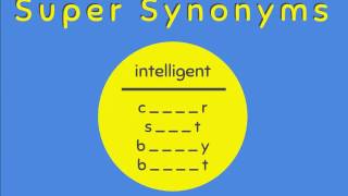 Super Synonyms - INTELLIGENT