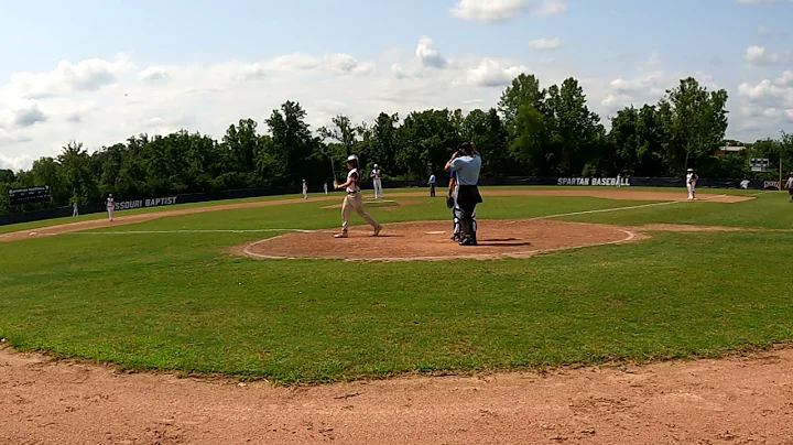 Capitals players at bat - Hayden Waters single, Tr...