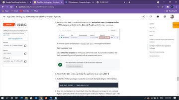 Qwiklab:App Dev: Setting up a Development Environment - Python[GSP183]