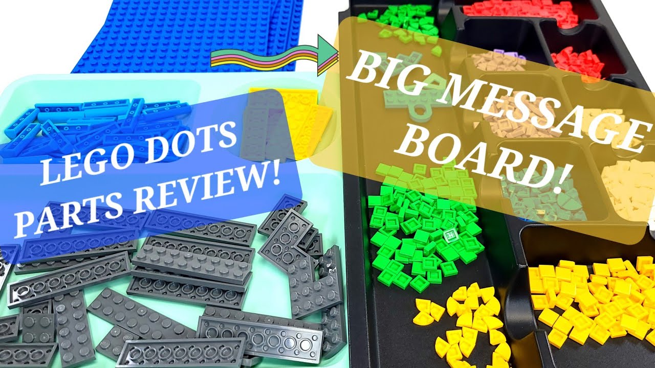 LEGO 2022 DOTS PARTS REVIEW!! Big Message Board! Lego set #41952 - YouTube | Konstruktionsspielzeug