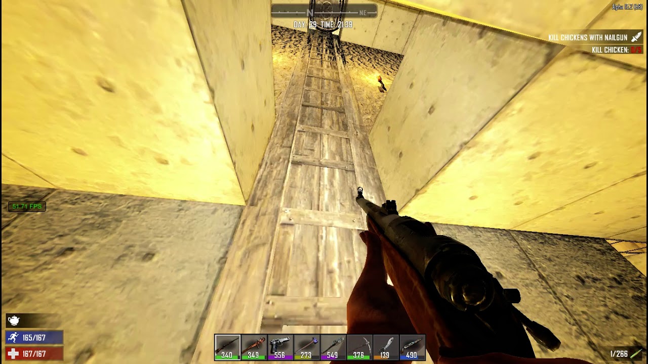 Gameplay 7 Days to Die Alpha 15.2 Intel Celeron(R) G4930 3.20 GHz + GTX 750