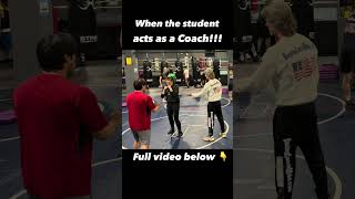 Coach Mike teaches his students to become boxing trainers and to fix their partners' mistakes!!!
