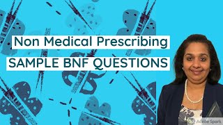 Non medical prescribing Sample questions from BNF