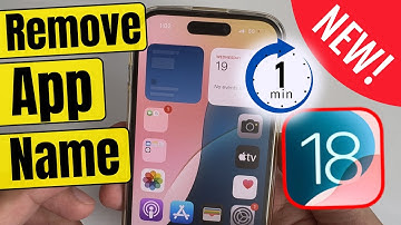 How to Remove App Name in iOS 18 on iPhone | Labels | icon name (Just 15 Seconds)
