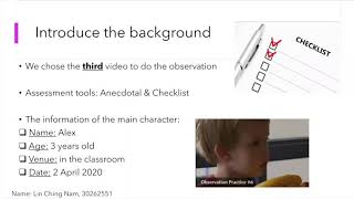 Observation and Assessment _ Assignment 3 Presentation _ Wong Chung Yiu Yoyo’s Group