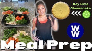 PROTEIN PACKED WW MEAL PREP - SAUSAGE EGG CUPS - CAPRESE CHICKEN & KEY LIME CHSCAKE -WEIGHT WATCHERS