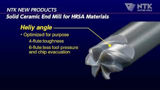 NTK Solid Ceramic End Mill(Metric ver.)