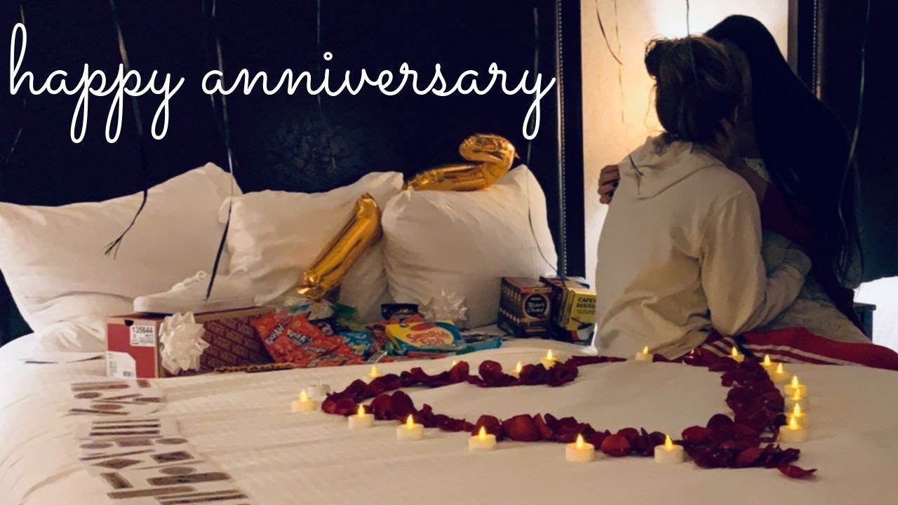 Surprised my girlfriend on our one year ANNIVERSARY | loveislove - YouTube