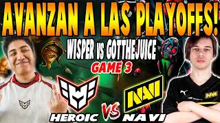 HEROIC vs NAVI [GAME 3] BO3 - WISPER, TAILUNG vs GOTTHEJUICE - PGL WALLACHIA SEASON 7 DOTA 2