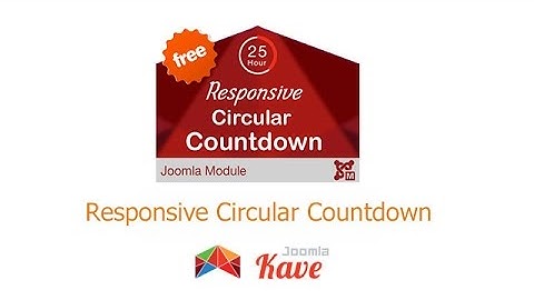 Responsive Circular Countdown for Joomla - Free