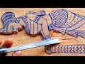 Perfect handing wood carving chisel  up wood art