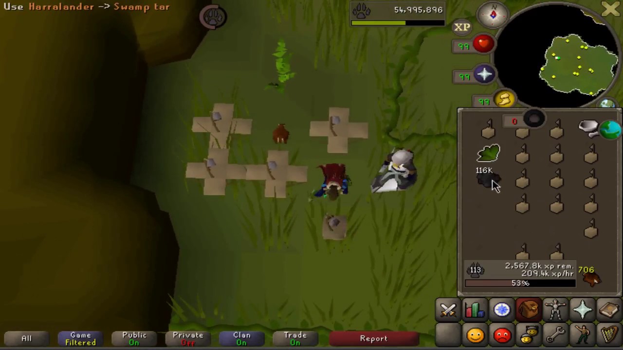 Red Chin Hunting Alt 204k xp/hr - -