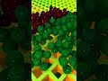 3D face ball falling in grid ASMR #satisfyingvideo #ASMRsatisfying