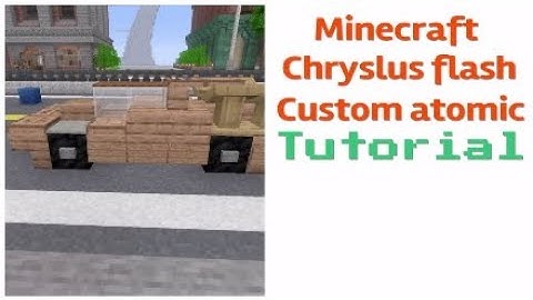 Minecraft custom Chryslus flash car tutorial