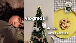 la navidad me pone triste vida introvertida, cocinando galletas, vlog anti ansiedad #cozy