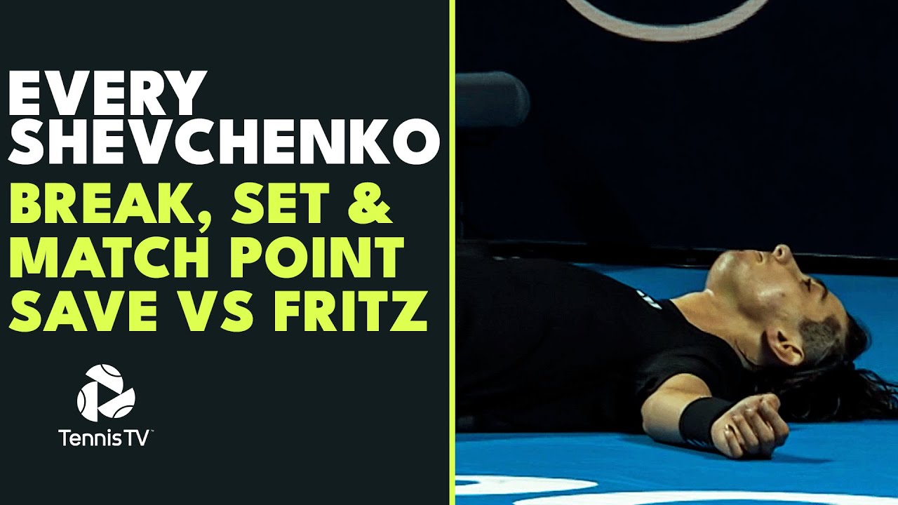 CLUTCH TENNIS: EVERY Shevchenko Break, Set & Match Point Save In Win vs Fritz! | Basel 2023