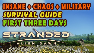 Stranded: Alien Dawn - HOW TO START! on Insane Chaos - First 3 days surviving guide! [+SUBS!]