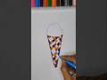 This ice cream is so tasty😋#drawing #art #shorts