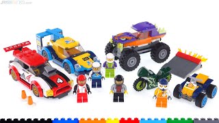 3x LEGO City review! Racing Cars, Monster Truck, Stunt Team! 60256 + 60251 + - YouTube