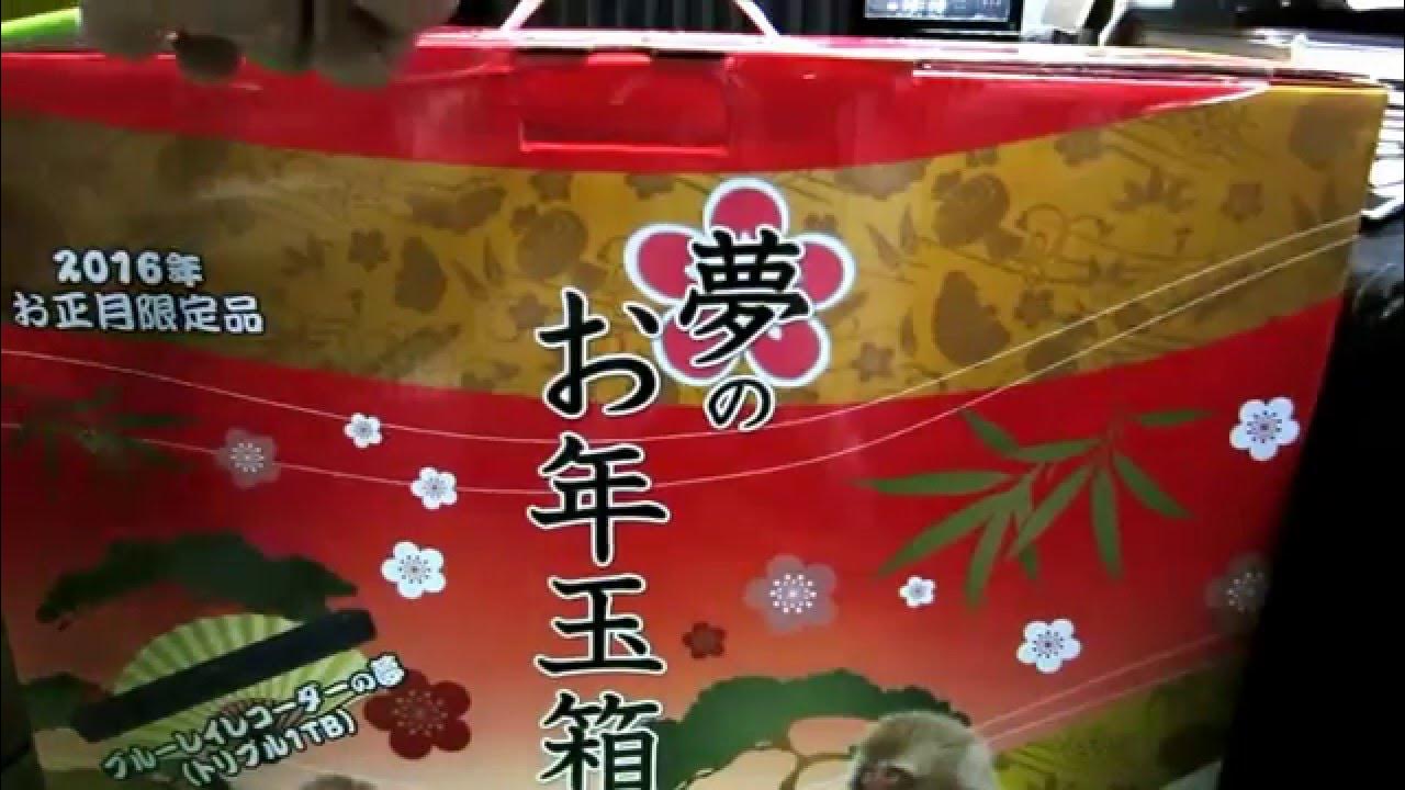 2016 ヨドバシ 夢のお年玉箱「ブルーレイレコーダー トリプル1TBの夢」開封動画 - YouTube