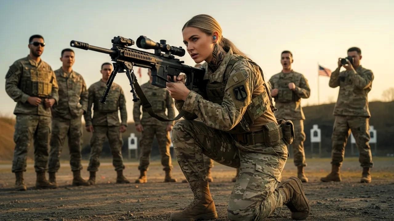 Wyśmiewali ją jako dziewczynę od celów – aż padł strzał, który zmienił cały poligon