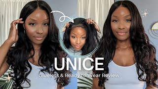 Finally A Pre-cut Lace Ready-to-wear &amp; Go Glueless wig!! FT UNice HAIR