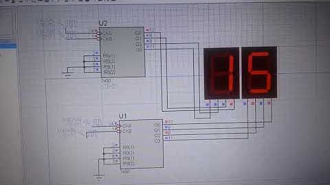 Counter with 7490 in proteus