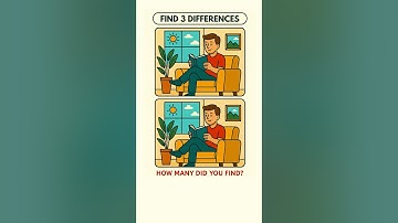 Can YOU Spot the 3 Differences? 👀 #spotthedifference #quiz #findthedifference