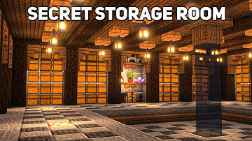 Minecraft: Underground Storage Room Tutorial (how to build 1.19)