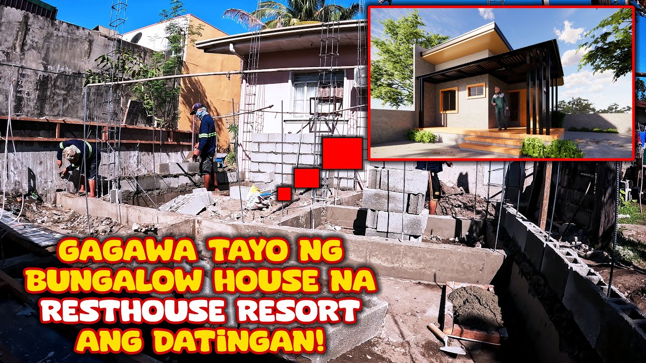 Small Bungalow House_Pag-gawa ng Simpleng bahay pero grabe sa tibay at ganda😮😍
