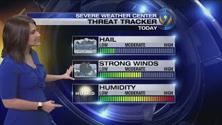 Wednesday morning forecast update from Meteorologist Jaclyn Shearer
