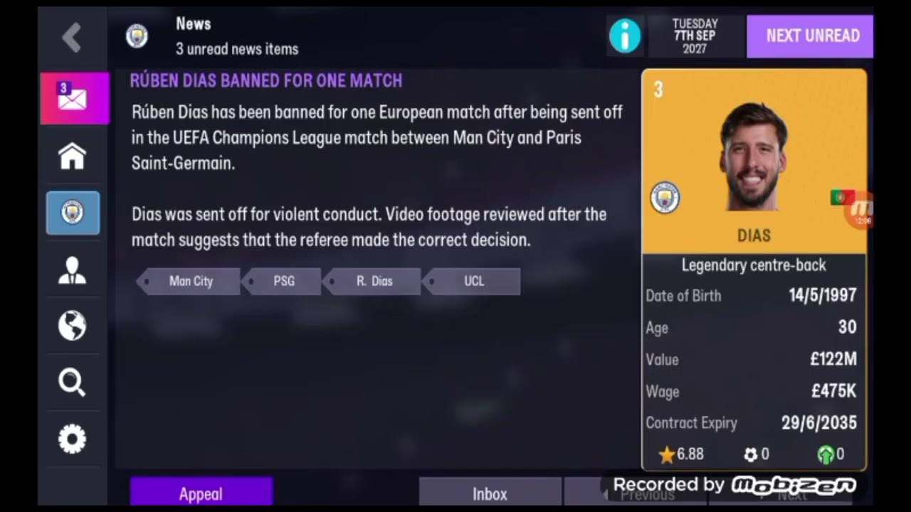 Football Manager 2026 Mobile Gameplay : Manchester City Superb Career Mode #22