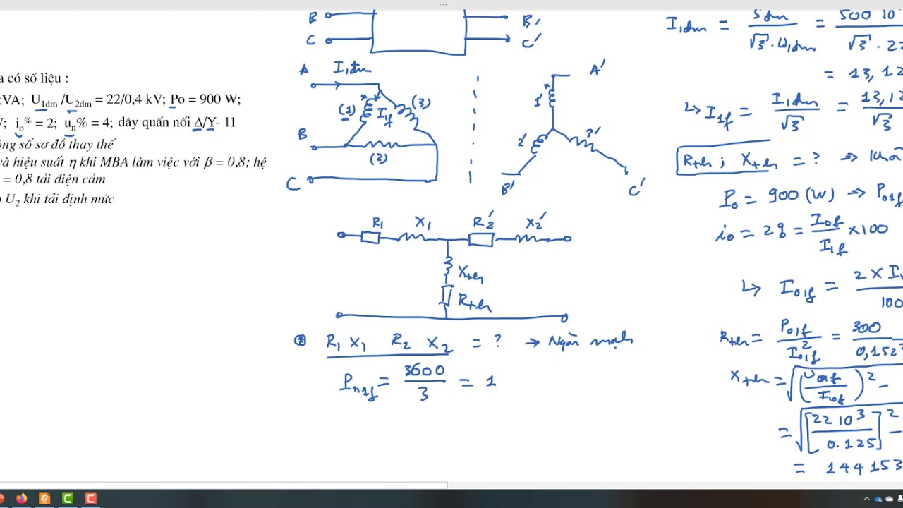 7 8 MBA 3 pha và ví dụ