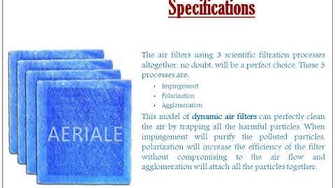 Dynamic Air Filters – Optimal Solution to Purify Air