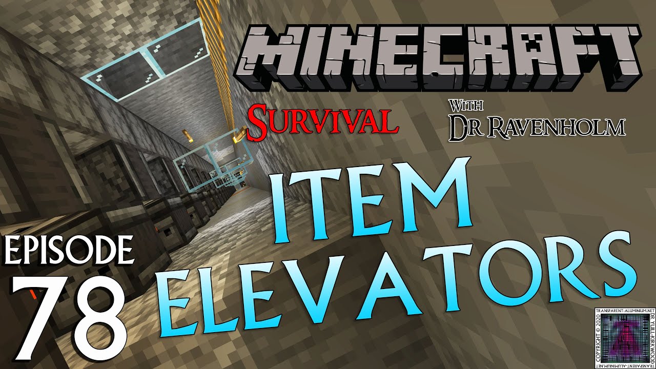 Minecraft survival episode 78 item elevator tips and tricks youtube