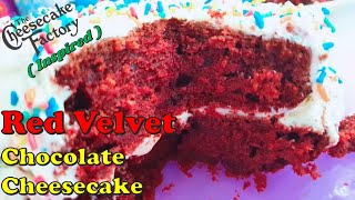 CREAMY & FUDGY | THE SOFTEST RED VELVET CHOCOLATE CHEESECAKE |THE CHEESECAKE FACTORY-INSPIRED RECIPE