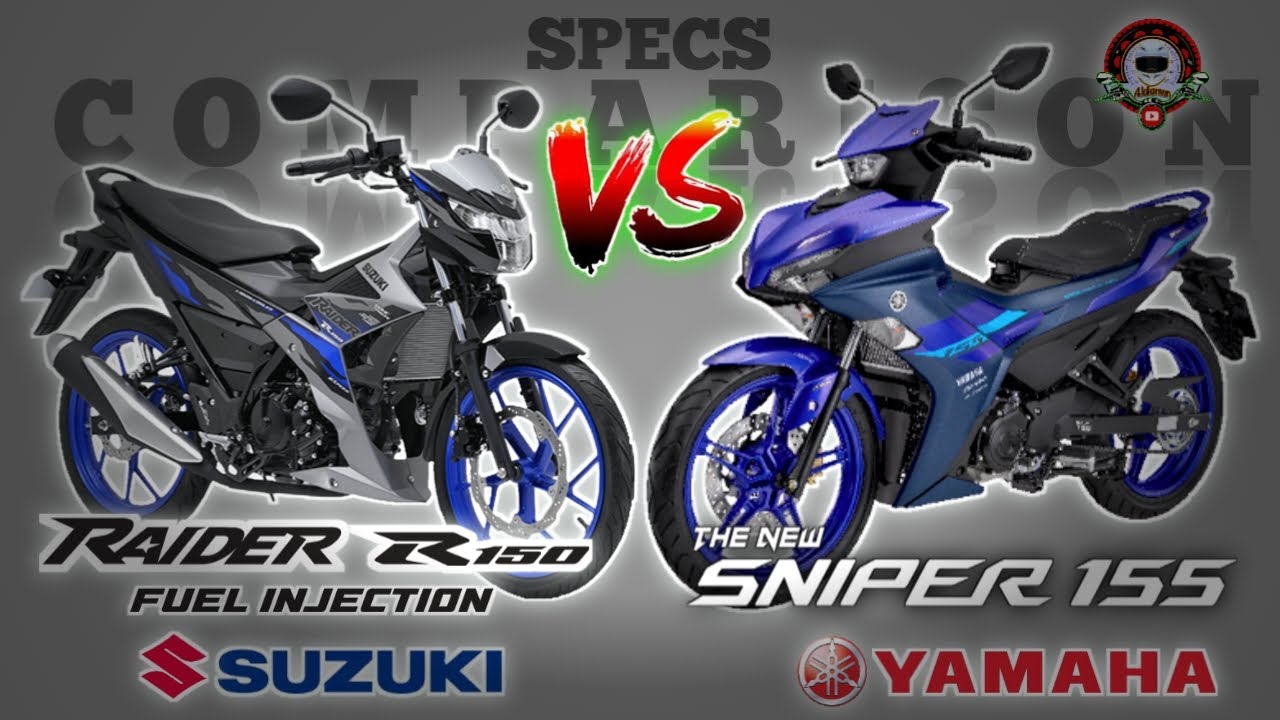 SUZUKI RAIDER R150 FI vs YAMAHA SNIPER 155 SPECS COMPARISON