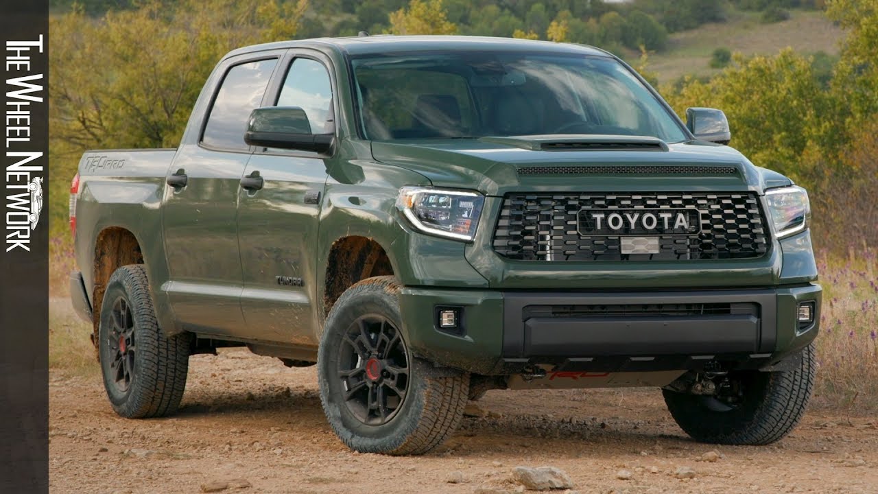 2020 Toyota Tundra Trd Pro Army Green Trail Driving Interior Exterior