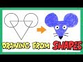 Drawing Shapes for Kids | Drawing Animals with Shapes | Learn Shapes and Colors | OKIDOKIDS