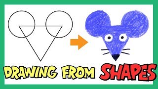 Drawing Shapes for Kids | Drawing Animals with Shapes | Learn Shapes and Colors | OKIDOKIDS screenshot 3