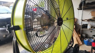 Beat the Heat in the Garage! 8800 CFM High-Velocity Floor Fan!