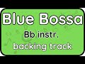 Blue bossa bb backing track with sheet music